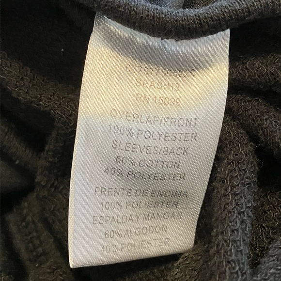 Vintage 90’s Bongo raglan sequined front long sleeved cotton polyester blouse L - Picture 11 of 12